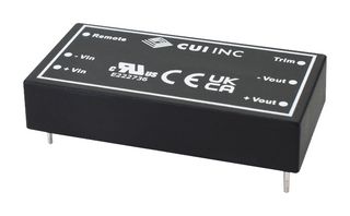 PRFE20W-O72-S15-D - Isolated Through Hole DC/DC Converter, ITE, 18:1, 20 W, 1 Output, 15 V, 1.33 A - CUI