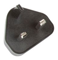 AMF PLUG UK - AC Input Plug, UK, Black, AMF18 Series, AMF24 Series, AMF36 Series AC-DC Power Supplies - XP POWER