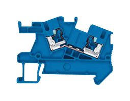 8WH6001-0AF00 - DIN Rail Mount Terminal Block, INSTA Thru, 2 Ways, 26 AWG, 12 AWG, 2.5 mm², Clamp, 24 A - SIEMENS
