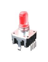 PEL12T-4225S-S1024 - Rotary Encoder, Mechanical, Incremental, 24 PPR, 24 Detents, Vertical, With Momentary Push Switch - BOURNS