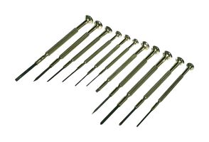 MP010316 - Screwdriver Set, Precision, x6 Slotted, x3 Phillips, x1 Pointing Awl, x1 Magnetic Pick-up Tool - MULTICOMP PRO