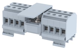 DBK 1X8 - Panel Mount Barrier Terminal Block, 57 A, 800 V, 17 Pole, 1, Screw, 1 AWG - ELKAY