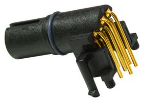 MSDS-04PFFR-EE0001 - Sensor Connector, M Series, M12, Female, 4 Positions, PCB Socket, Right Angle PCB Mount - AMPHENOL LTW