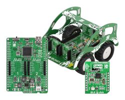 MIKROE-1750 - Hackers and Makers Kit, Buggy, nRF8001, PIC18F87J50 - MIKROELEKTRONIKA