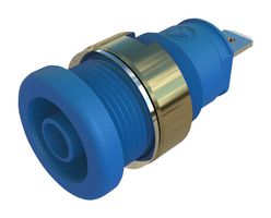 972355202 - Banana Test Connector, Socket, Panel Mount, 25 A, 1 kV, Nickel Plated Contacts, Blue - HIRSCHMANN TEST AND MEASUREMENT