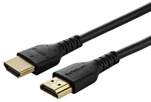 RHDMM1MP - Audio / Video Cable Assembly, HDMI Plug, HDMI Plug, 3.3 ft, 1 m, Black - STARTECH