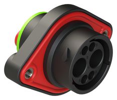 AHDP02-18-06PN-SRA - Circular Connector, DuraMate™ AHDP Smooth Ring Adapter Series, Panel Mount Receptacle, 6 Contacts - AMPHENOL SINE/TUCHEL