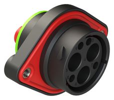 AHDP02-24-07PN-SRACL22 - Circular Connector, DuraMate™ AHDP Smooth Ring Adapter Series, Panel Mount Receptacle, 7 Contacts - AMPHENOL SINE/TUCHEL