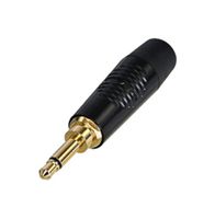 RTP2C-B - Phone Audio Connector, Mono, 2 Contacts, Plug, 3.5 mm, Cable Mount, Gold Plated Contacts, Zinc Body - REAN