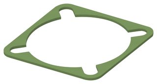 2427995-1 - EMI Shielding Gasket, Conductive Sheet, Nickel Plated Graphite, 31.95mm L x 31.95mm W x 0.8mm D - TE CONNECTIVITY