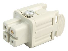 10.4210 - Heavy Duty Connector, 3+PE, Wire Protection, HA, Insert, 3 Contacts, A3/4, Receptacle, Screw Socket - EPIC