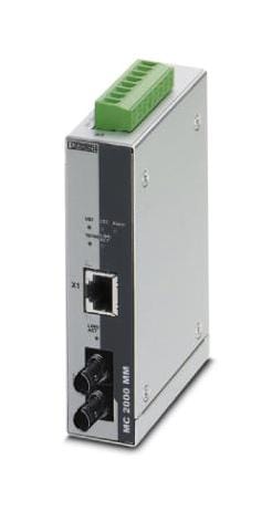 PHOENIX CONTACT Converters/Interfaces FL MC 2000T ST CONVERTER, 100BASETX-ST FIBRE OPTIC PHOENIX CONTACT 3268916 FL MC 2000T ST