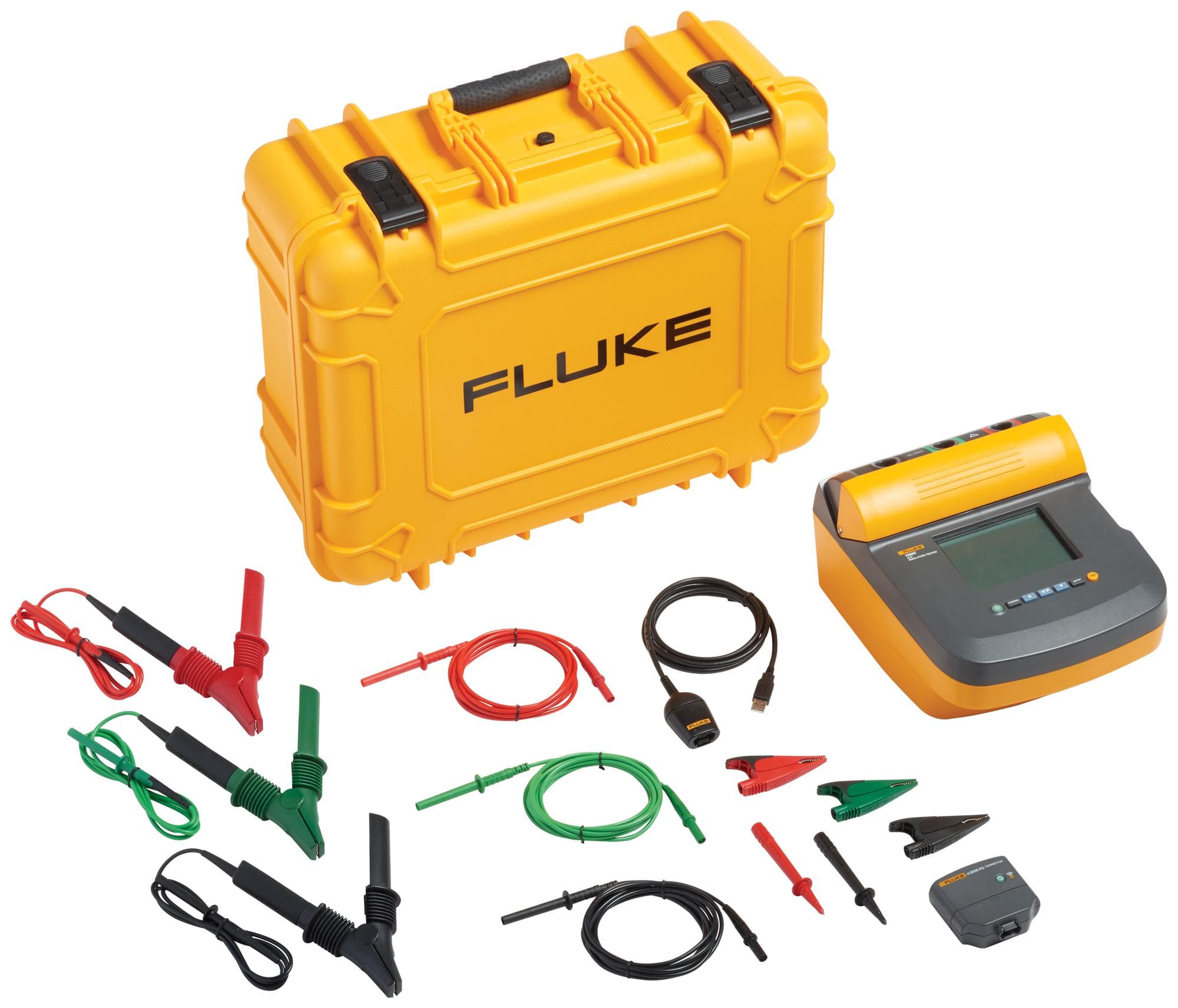 FLUKE Insulation FLUKE-1550C FC KIT W/IR3000 INSULATION RES TESTER W/CONNECTOR, 1TOHM FLUKE 2900623 FLUKE-1550C FC KIT W/IR3000