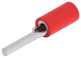 165167-1 Terminal, Pin, 23.8mm, 16-22AWG, Red Amp - Te Connectivity