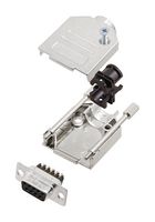 L17DTZK15+L77DA15SST D Sub Connector, Rcpt, 15Pos, Screw Amphenol ICC