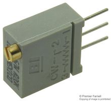 67WR20KLF Trimmer, Pot, 20K, 20TURN, 10%, Th TT Electronics / Bi Technologies