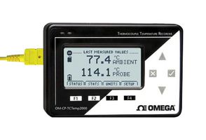 Om-CP-TCTEMP2000 Data Logger, Temp, Thermocouple, 1 Ch Omega