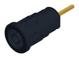 972363100 Conn, Banana, Socket, 24A, Solder, Blk Hirschmann Test And Measurement