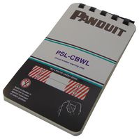 PSL-CBWL Warning Strip Padlock Label, Blk/Red/WHT PANDUIT
