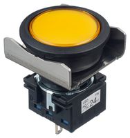 LBW6P-1T04Y Pilot Light, Yellow, 24Vac/Vdc Idec