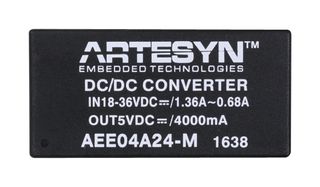 AEE02H12-M DC-DC Converter, Medical, 24V, 0.84A ARTESYN Embedded Technologies