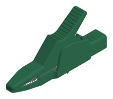 972405104 Crocodile Clip, 30mm, Green, 32A Hirschmann Test And Measurement