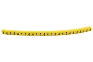 901-11054 Cable Marker, Pre Printed, Pvc, Yellow HELLERMANNTYTON