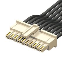 MMSS-02-20-L-50.00-S-K-M Cable ASSY, 2P IDC Rcpt-Free End, 1.3M Samtec