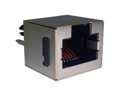 RJE061881120H RJ45 Connector, Jack, 8P8C, 1 Port, Th Amphenol ICC