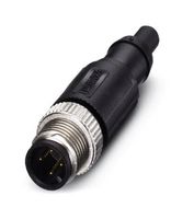 SAC-4P-M12MS CCL TR CONN, CIRCULAR, PLG, 4WAYS, CRIMP PHOENIX CONTACT