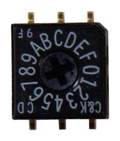 CD16CM0SB Rotary Coded Switch, Hex Com, 16Pos, SMD C&K Components