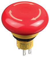 AB6E-4BV02PTRM E-STOP PB SW, DPST-NC, 5A, 125V, QC IDEC