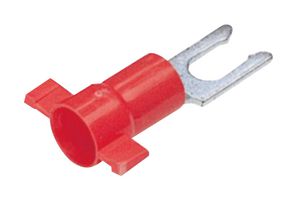 PV18-6LFB-3K Terminal, Fork Tongue, #6, Red, 22-18AWG PANDUIT