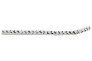 901-11009 Cable Marker, Pre Printed, Pvc, White HELLERMANNTYTON