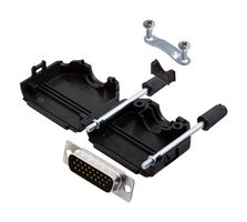 L17DPPK15-Bk+L717HDA26P Hd-D Sub Connector, Plug, 26POS, Solder Amphenol ICC