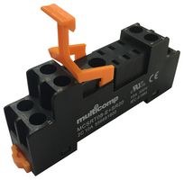 MCSRT08-E + SR20 Relay Socket, 300V, 10A, DIN Rail multicomp