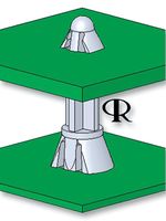 CRLCBSRE-10-01 Pcb Spacer Support, Nylon 6.6, 15.9mm ESSENTRA Components