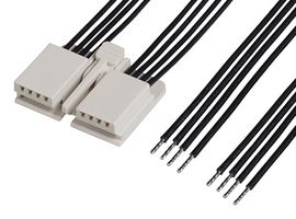 216331-1081 Cable, 8P EdgeLock Rcpt-Free End, 3.9" Molex