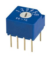 SS-10-16NP-E Rotary Switch, SP6T, 0.1A, 5VDC, Th Nidec Copal Electronics