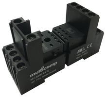 MCSKB14-E Relay Socket, 300V, 10A, DIN Rail multicomp