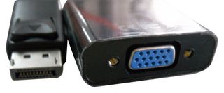 PS000197 Cable, DP Plug-VGA Rcpt, Black, 1m multicomp Pro