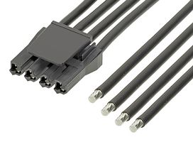 216011-1043 Cable, 4P Sup Sabre Rcpt-Free End, 23.6" Molex