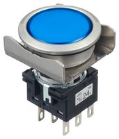 LBW6ML-M1T64S PB SW, DPDT, 24VAC/DC, SOLDER, BLUE IDEC