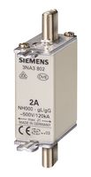 3NA3822 HRC Fuse, 63A, 500VAC, 250VDC, Blade Tag Siemens