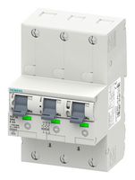 5SP3863-3 Miniature CKT Breaker, 3P, 63A, 400VAC Siemens