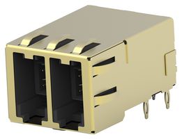 2170129-1 Mod Conn, RJ.5 Jack, R/A, 8P8C, 2PORT Te Connectivity