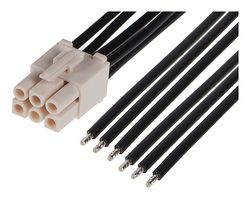 216291-1062 Cable ASSY, 6P WTB Rcpt-Free End, 11.8" Molex