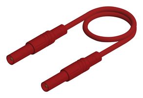 934076101 Test Lead, 4mm Banana Plug, Red, 2m Hirschmann Test And Measurement