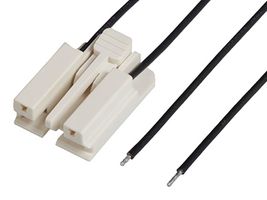 216331-1023 Cable, 2P EdgeLock Rcpt-Free End, 11.8" Molex
