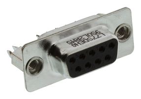 L77SDEH09S D Sub Connector, Rcpt, De, 9Pos, Cable Amphenol ICC